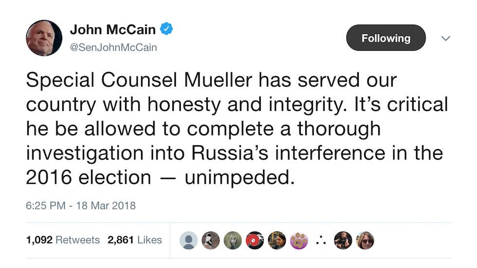 McCain tweet