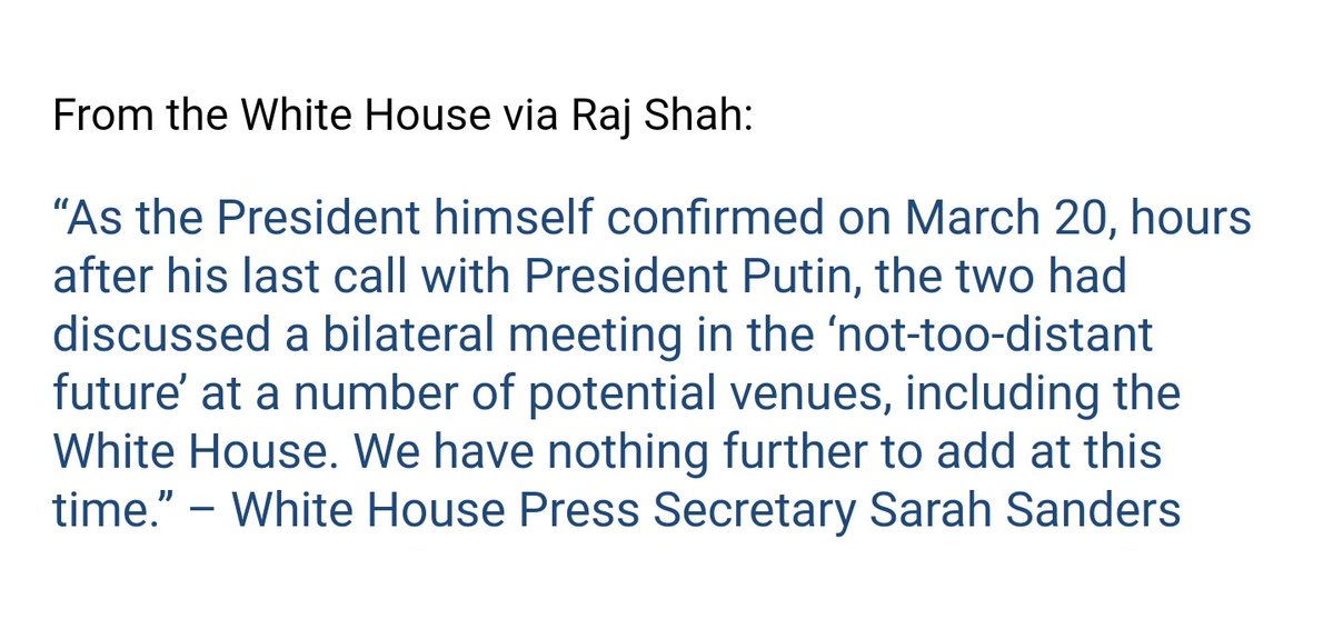 WH statement on Putin 