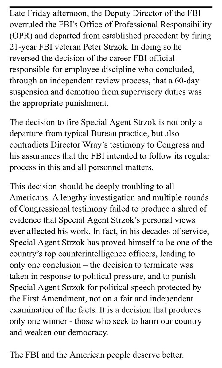 strzok statement