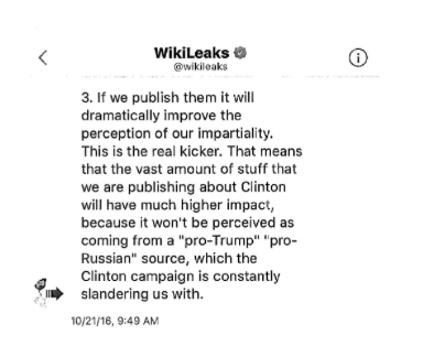 Wikileaks DM to Trump Jr. 