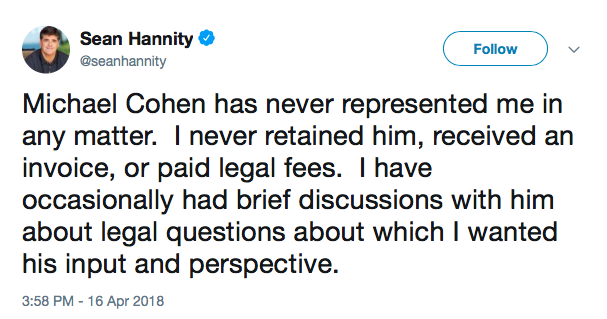 hannity reply