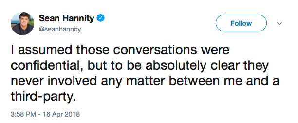 hannity reply