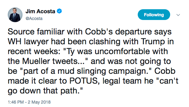 Acosta tweet