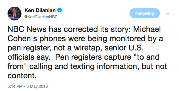 correction tweet 