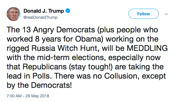 election meddling tweet
