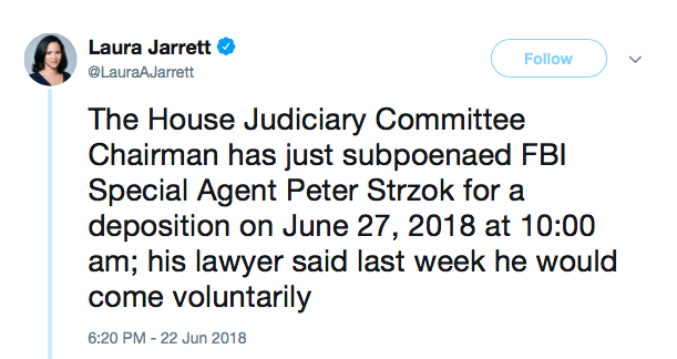 strzok tweet cnn
