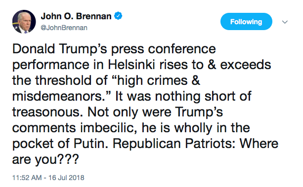 Brennan tweet 