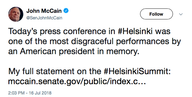 McCain tweet 