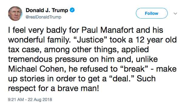 trump on manafort
