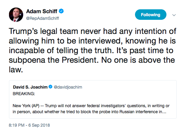 schiff tweet