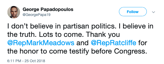 papadopoulos tweet 