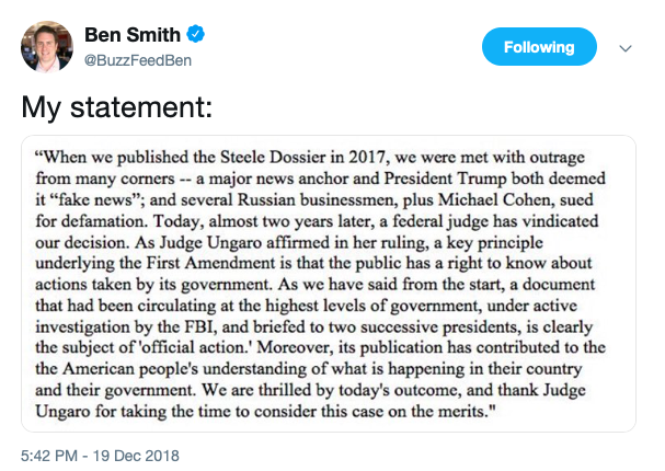 smith statement